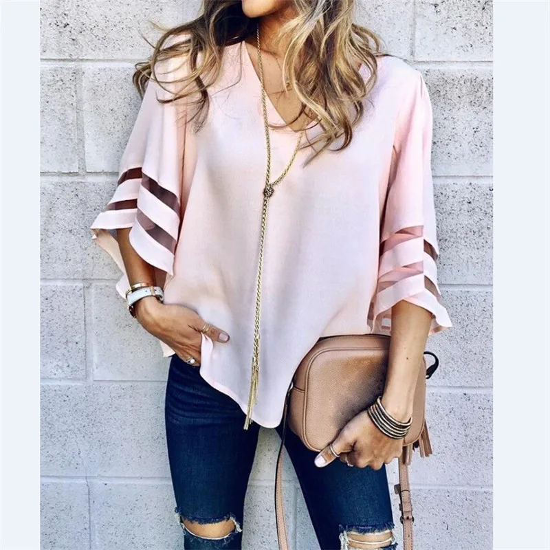 Женская модная летняя футболка Boho винтажная Повседневная Свободная шаль кимоно