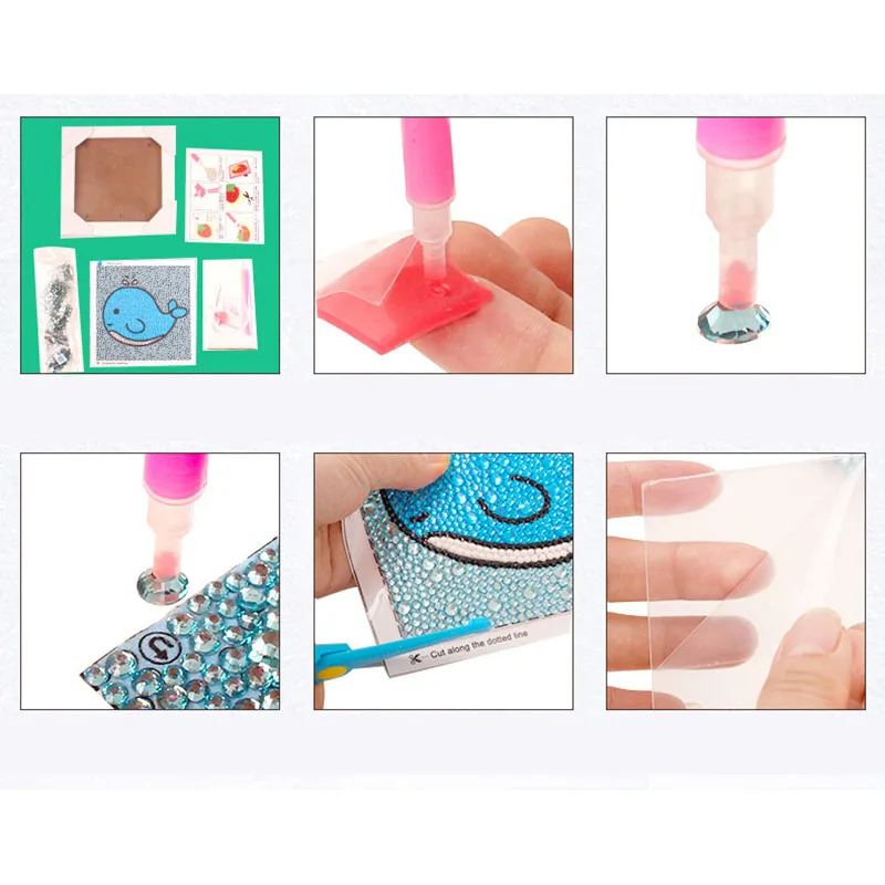 Полный Круглый Алмаз 5D Diy бриллиант картина мультфильм животных высокого
