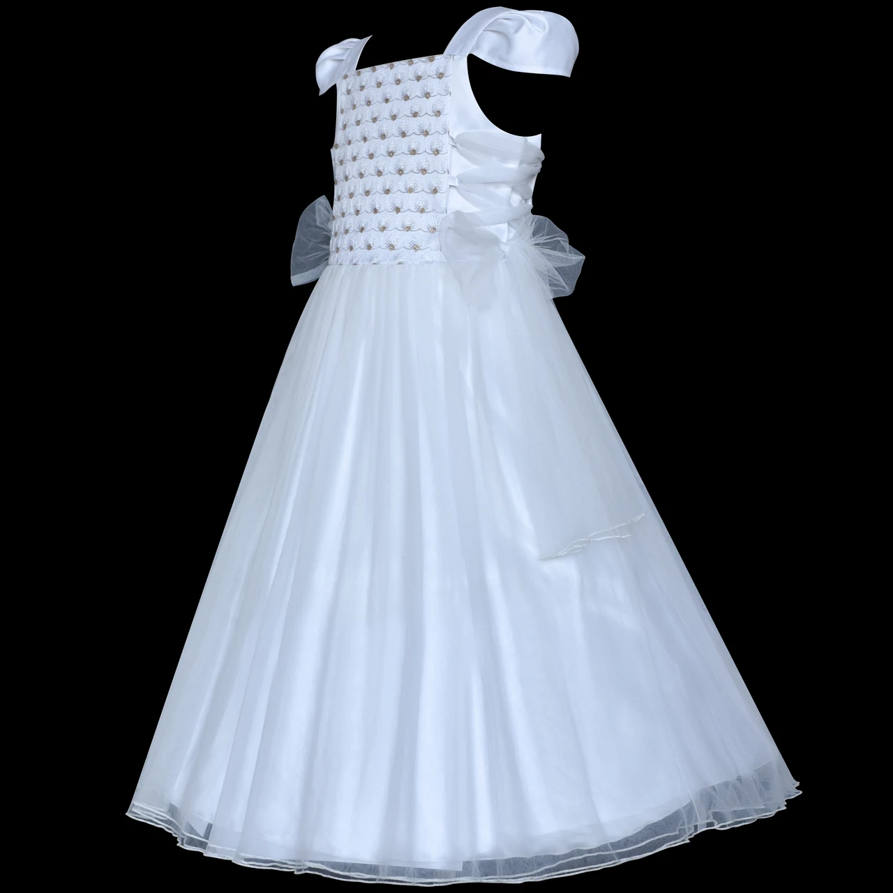 Flower Girls Dress White Sparkling Corset Pageant Vintage 2020 Summer Princess Wedding Party Dresses Kids Clothes Sundress | Детская