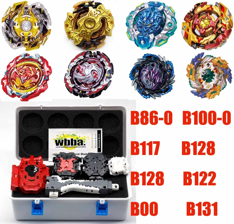 TAKARA TOMY 8 шт./компл. Beyblade Burst (3 пусковых устройства + 1 ручка металлический Funsion 4D B133