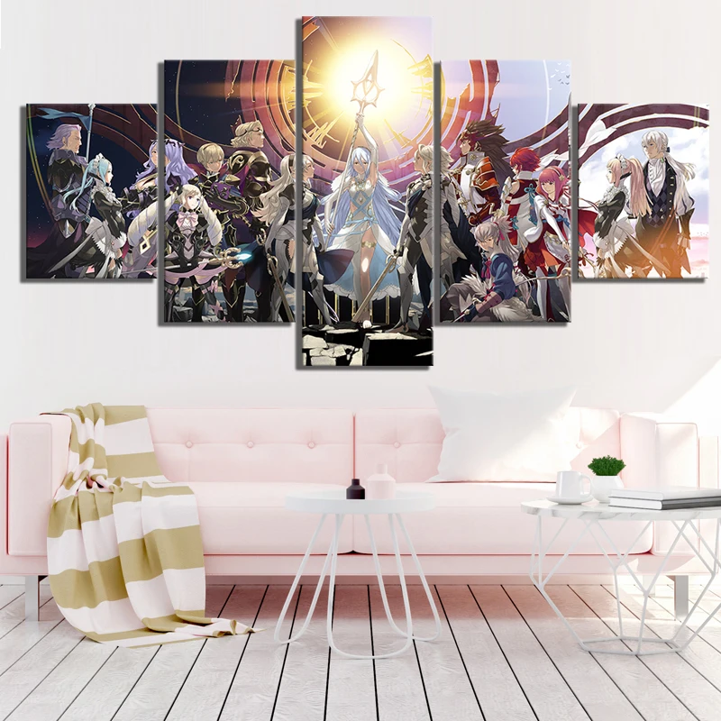 5 шт. HD с изображением героев из мультфильмов Детское Fire Emblem Fates игры плакат работа