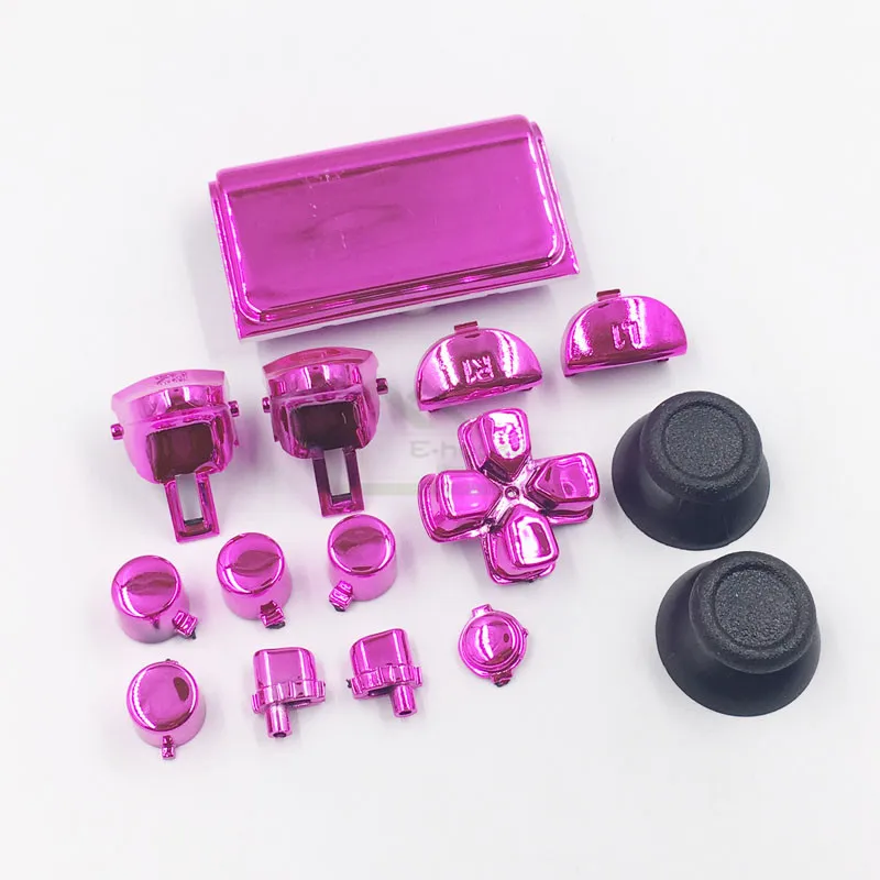 Набор из 10 хромированных кнопок L1 R1 L2 R2 сменная Крышка для джойстика PS4 Pro