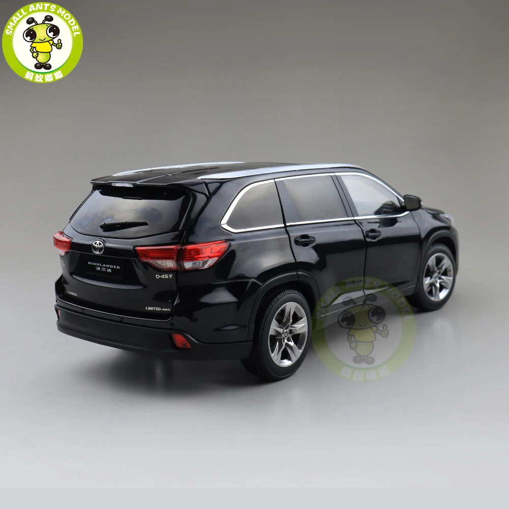 1/18 хайландер 2018 литья под давлением модель автомобиля suv игрушки детские черные