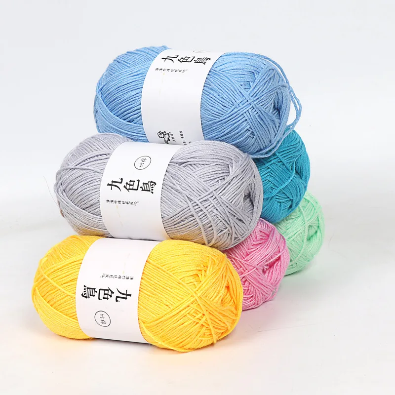 50 г/шарики Tiansi бамбуковый уголь хлопчатобумажная Детская Пряжа вязальная пряжа