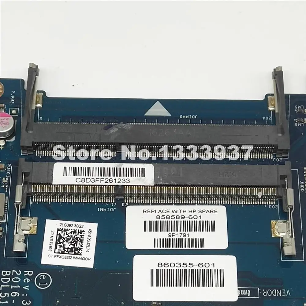 858589 601 860355 материнская плата для HP 255 G5 15 BA 15Z Материнская ноутбука BDL51 LA D711P 001