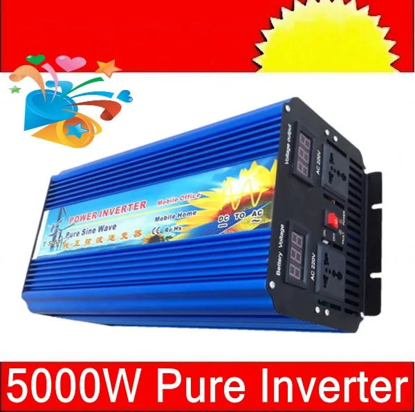 5000w peak 10000w pure sine wave inverter 60V dc to 220v 230v ac voltage converter | Обустройство дома