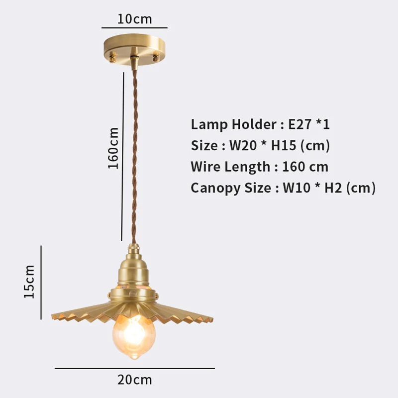 EL Vintage Pendant Light Copper Lamp | Лампы и освещение
