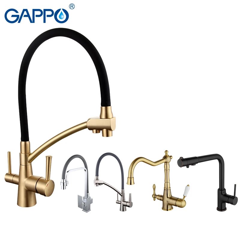 Кухонный Смеситель GAPPO кран с фильтрованной водой латунь фильтр для