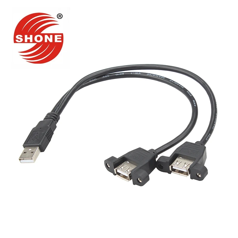 USB2.0 штекер в автобус двойной женский один для двух втулки провода буксировки два