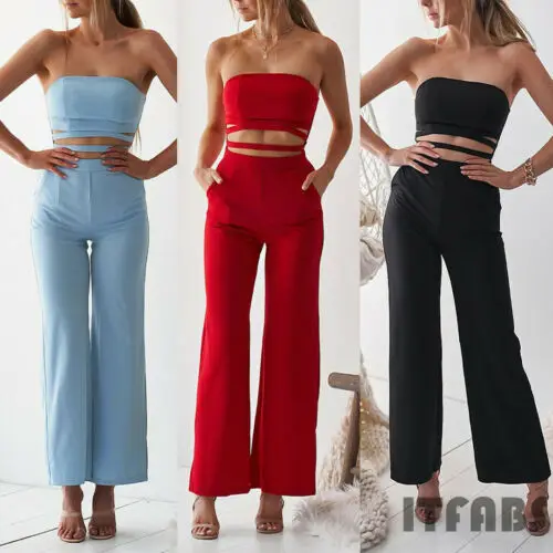 Женский комбинезон без рукавов в стиле ретро Клубные вечерние облегающие