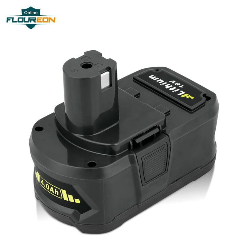 Аккумуляторная батарея FLOUREON P108 RB18L40 Li Ion высокой емкости для Ryobi 18V CAD 180L CP 180M P3310 4А