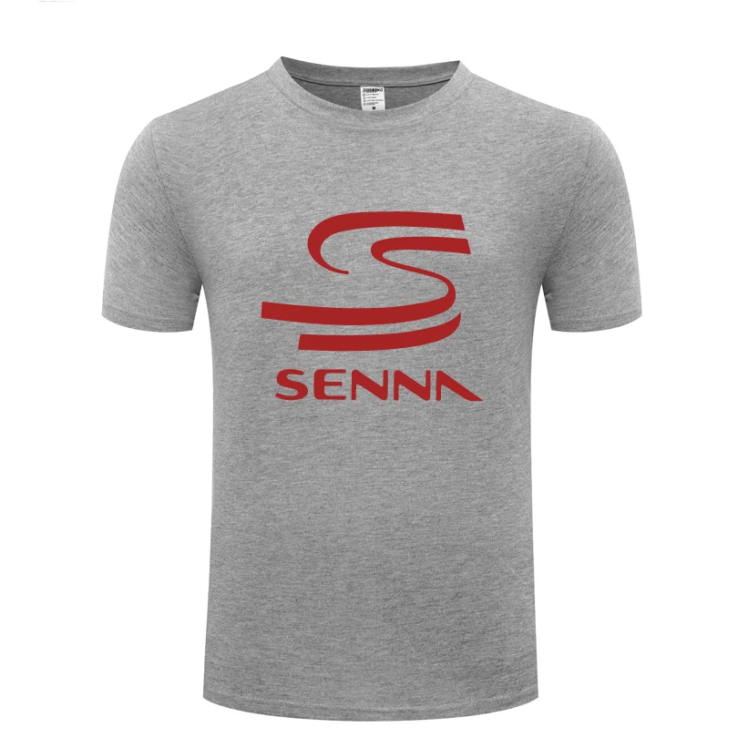 Мужская футболка с круглым вырезом HERO F1 AYRTON SENNA повседневная хлопковая коротким