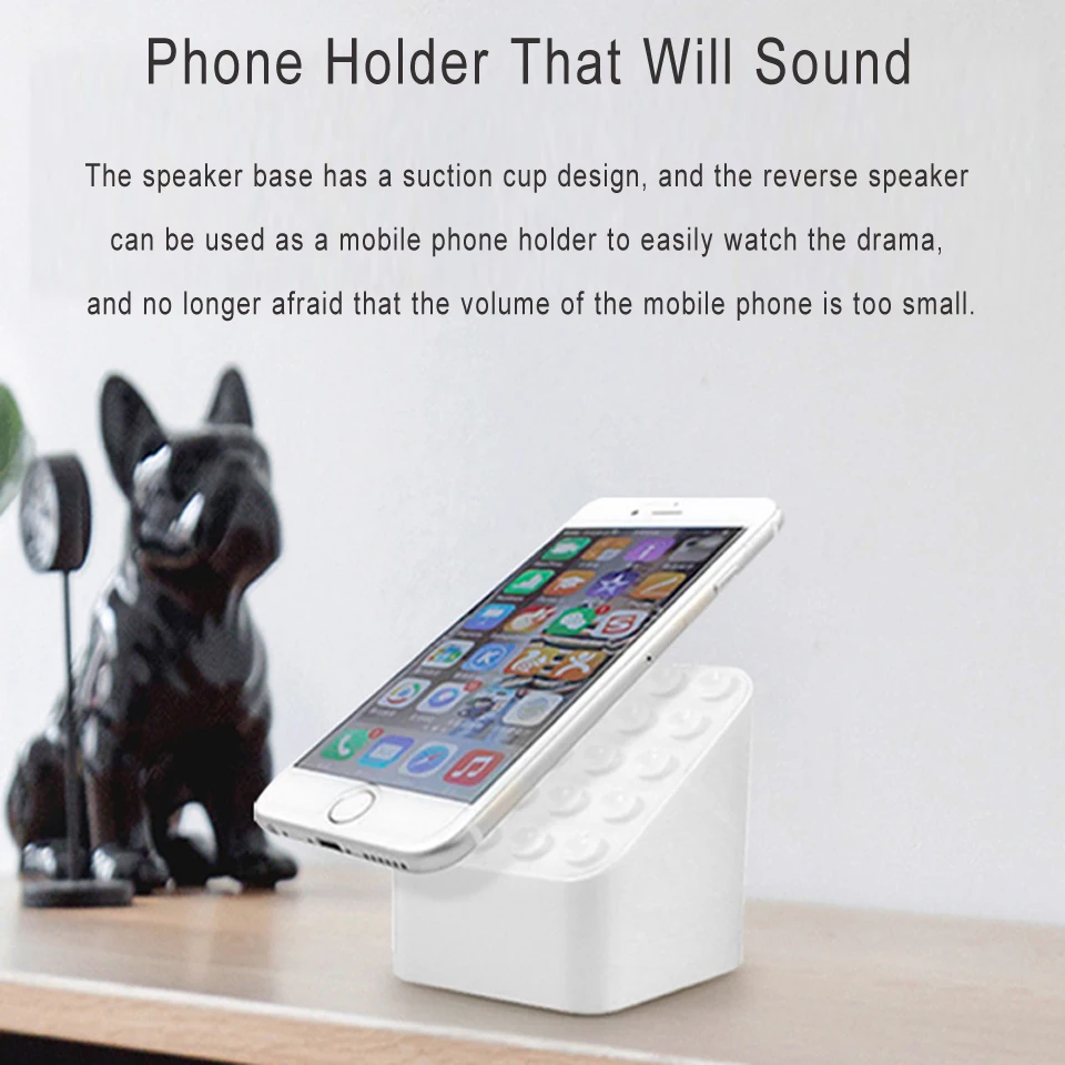 Держатель для мобильного телефона Bluetooth динамик Iphone Samsung держатель звук