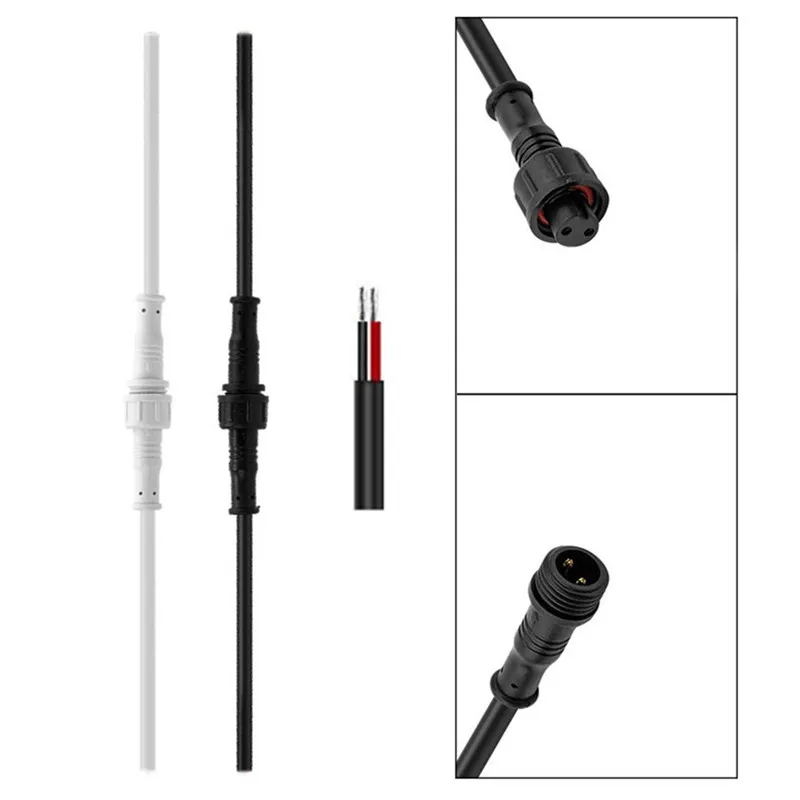CLAITE маленький размер 2 Pin 3A 22AWG водонепроницаемый IP67 женский и мужской разъем с