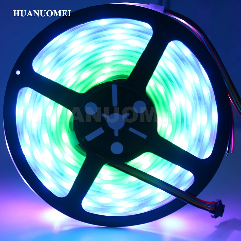 5 м 30 светодиодный s APA102 цифровой RGB полосы 5050 SMD белый черный гибкая печатная плата