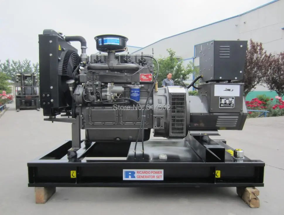 

China weifang 3 phase diesel genset 24KW diesel generator with ZH4100D diesel engine and brushless alternator and base fuel tank