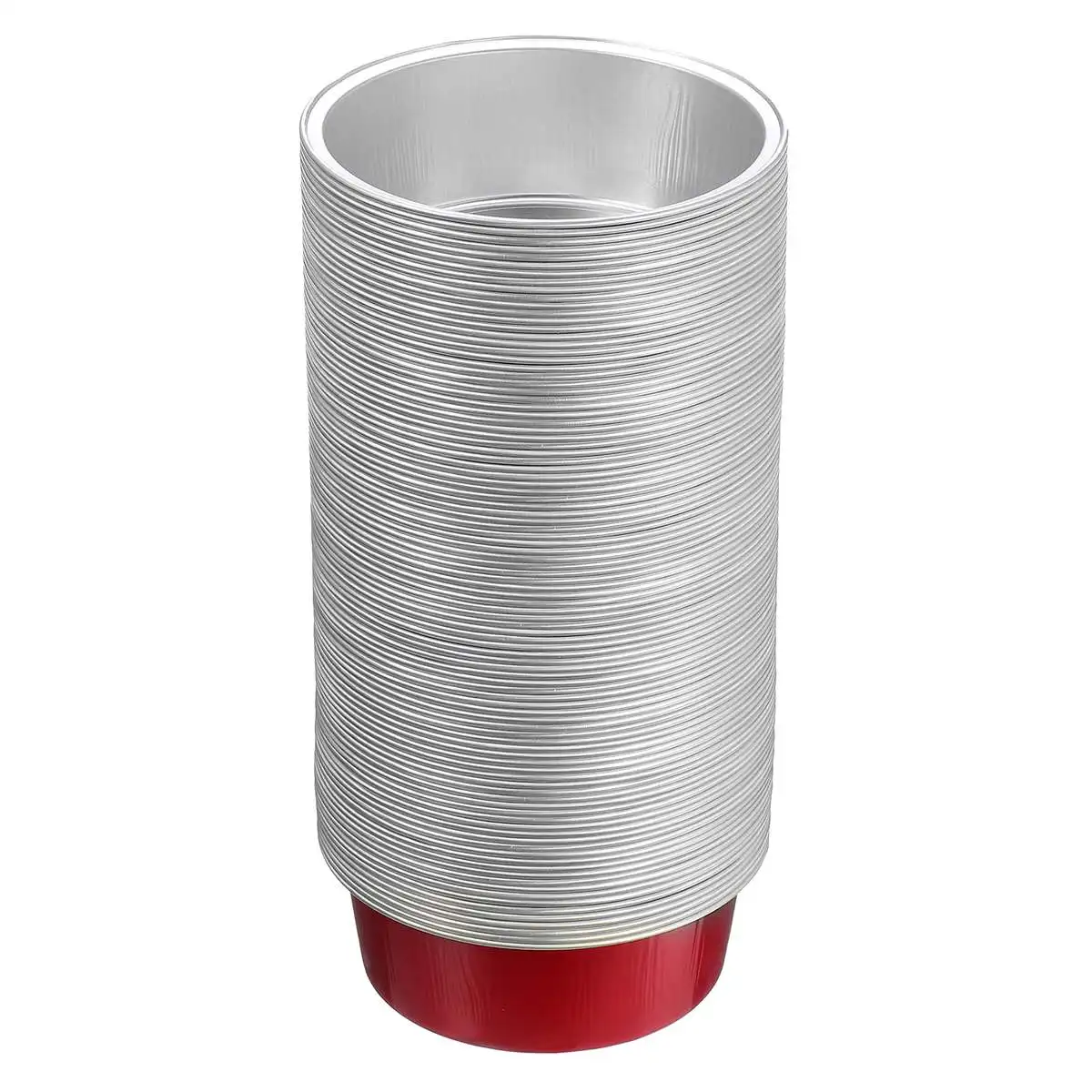 

100pcs 150ml Cupcake Holder Aluminum Foil Moulds Single DIY Baking Pods Cake Molds Boxes Kitchen Bakeware Decorating Tools