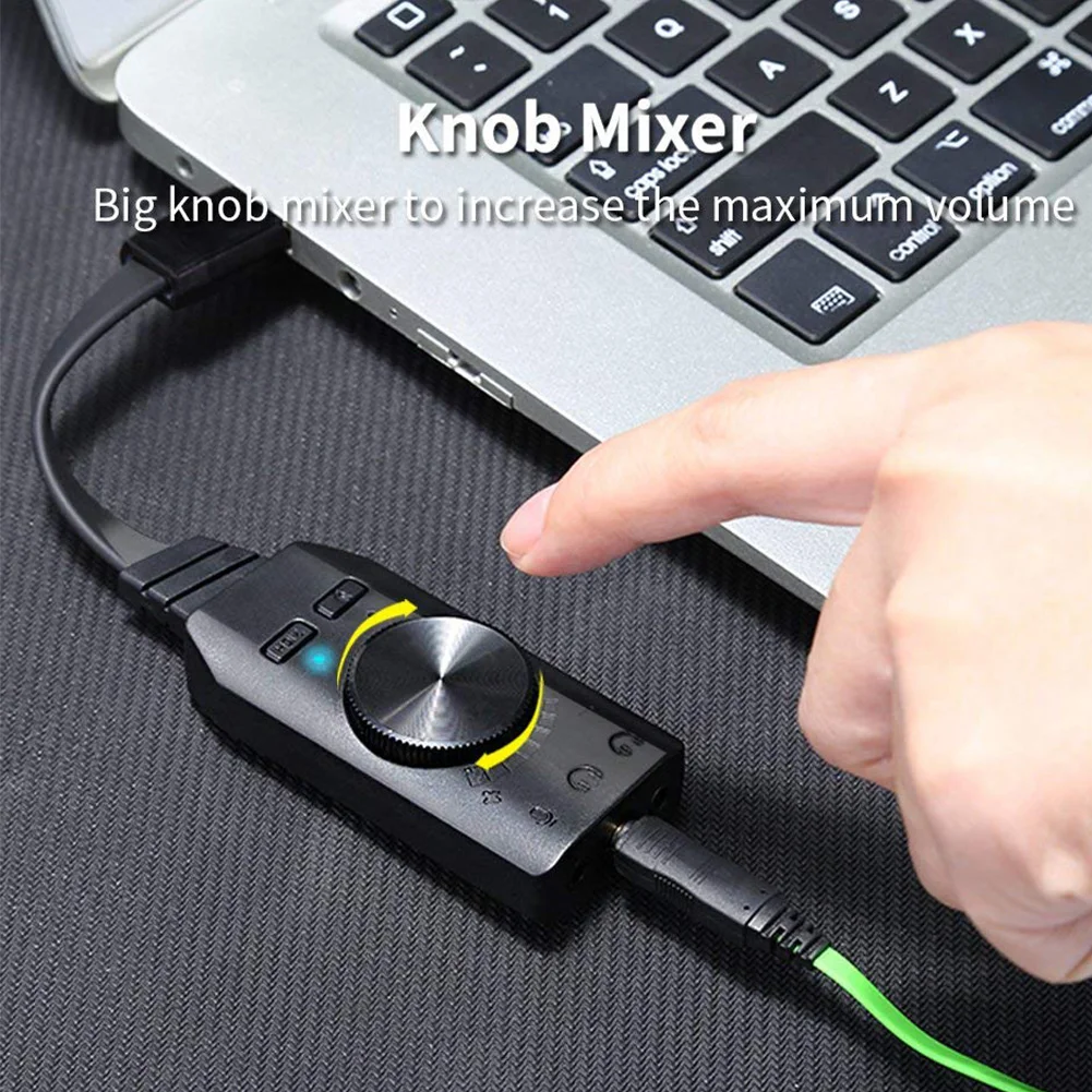 GS3 Виртуальная 7,1 канальная внешняя звуковая карта USB адаптер конвертер черный стерео аудио 3,5 мм гарнитура для ПК настольный ноутбук