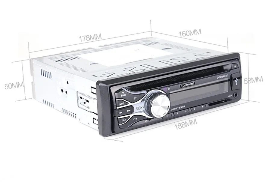 Автомобильный MP3 плеер 1DIN dvd/VCD/CD/CD R/CD RW/Mp3/MP4/AVI/DAT/DIVX поддержка функции двойного