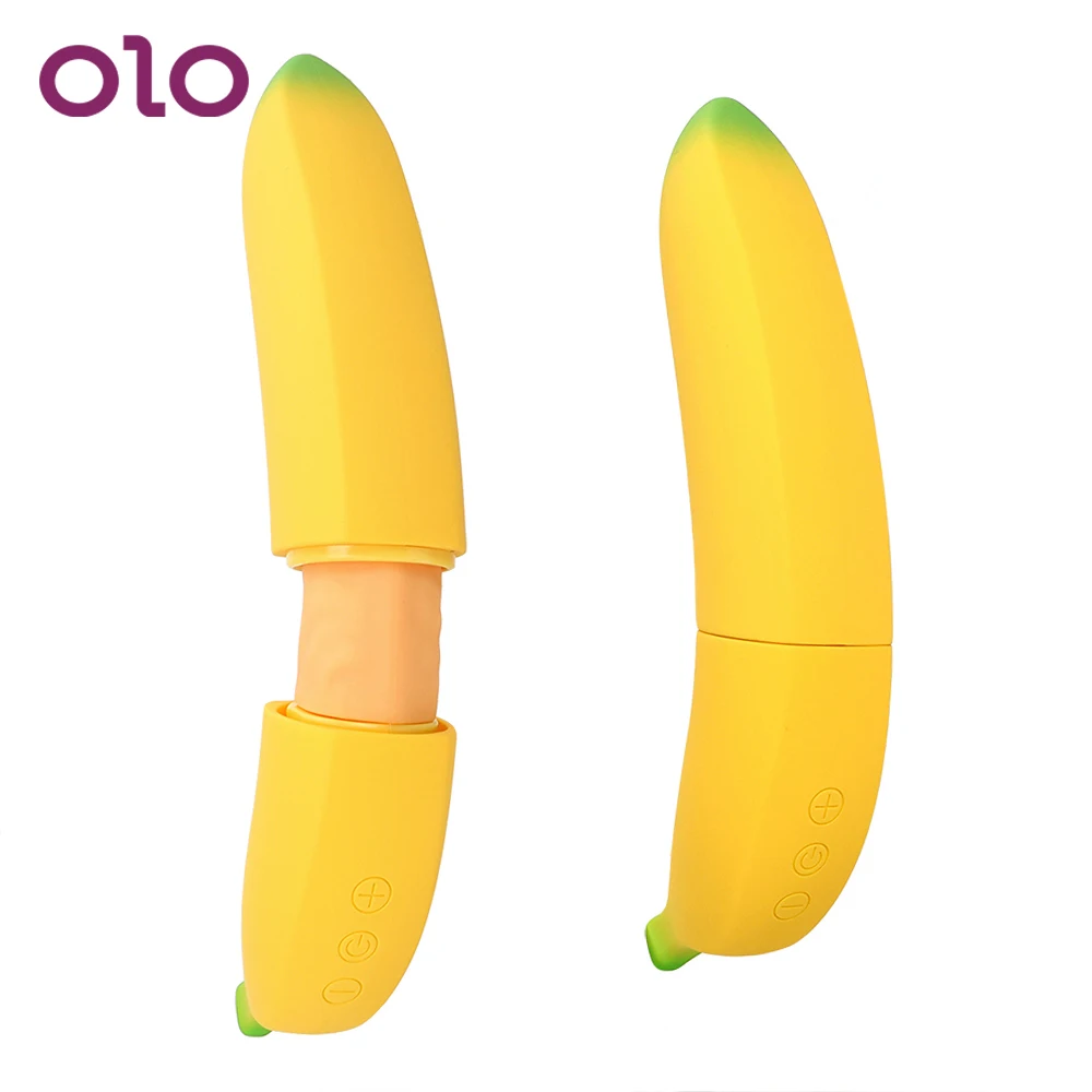 OLO G spot Realistic Dildo 7 Speed Banana Vibrator Sex Toys For Women Adult Erotic Vagina Stimulator Female Masturbator|Вибраторы и
