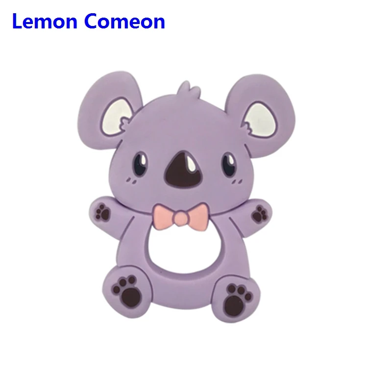 Lemon Comeon 1 шт. силиконовые животные Прорезыватель коала BPA бесплатно бусины