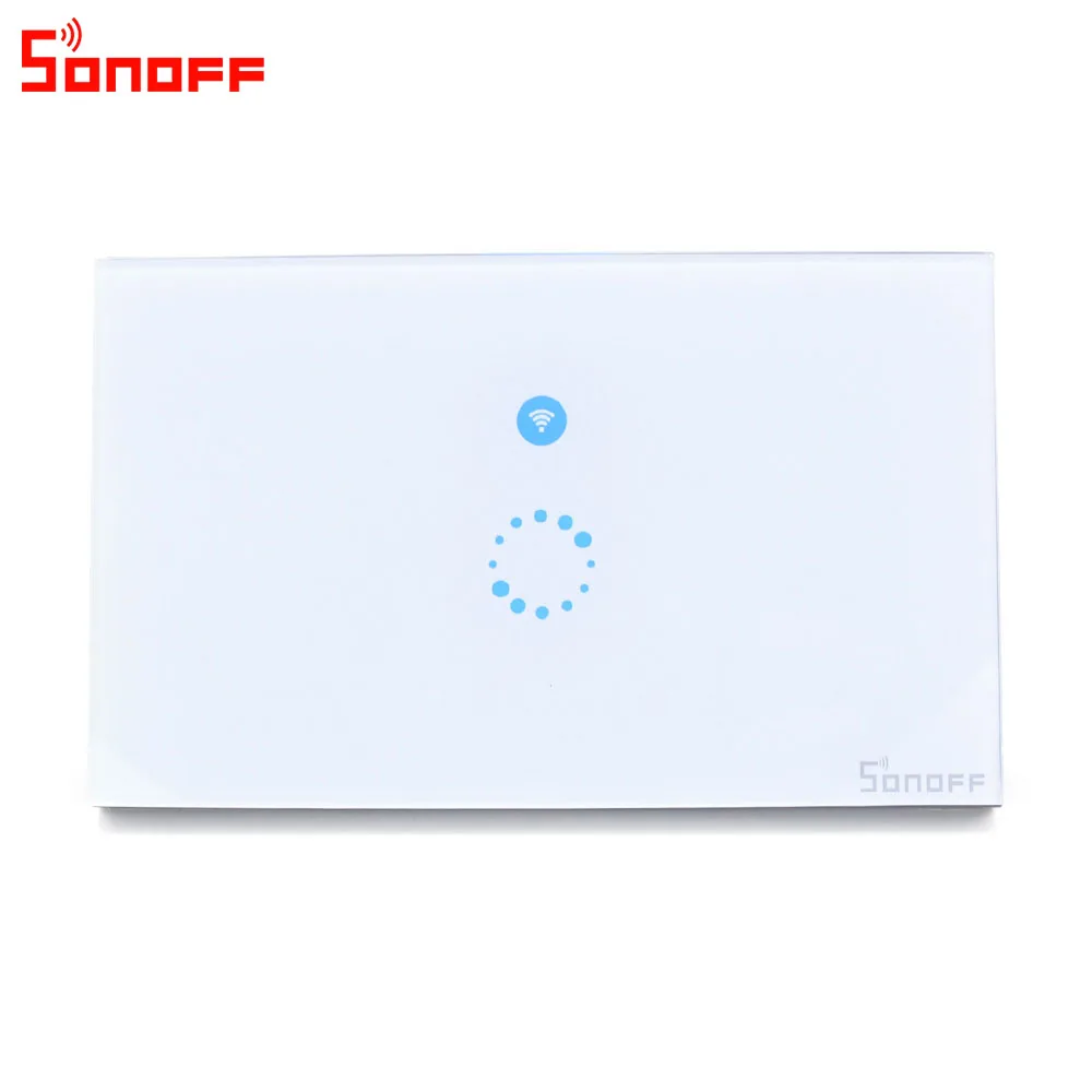 Itead Smart Wifi настенный сенсорный выключатель 1 банда способ Беспроводное