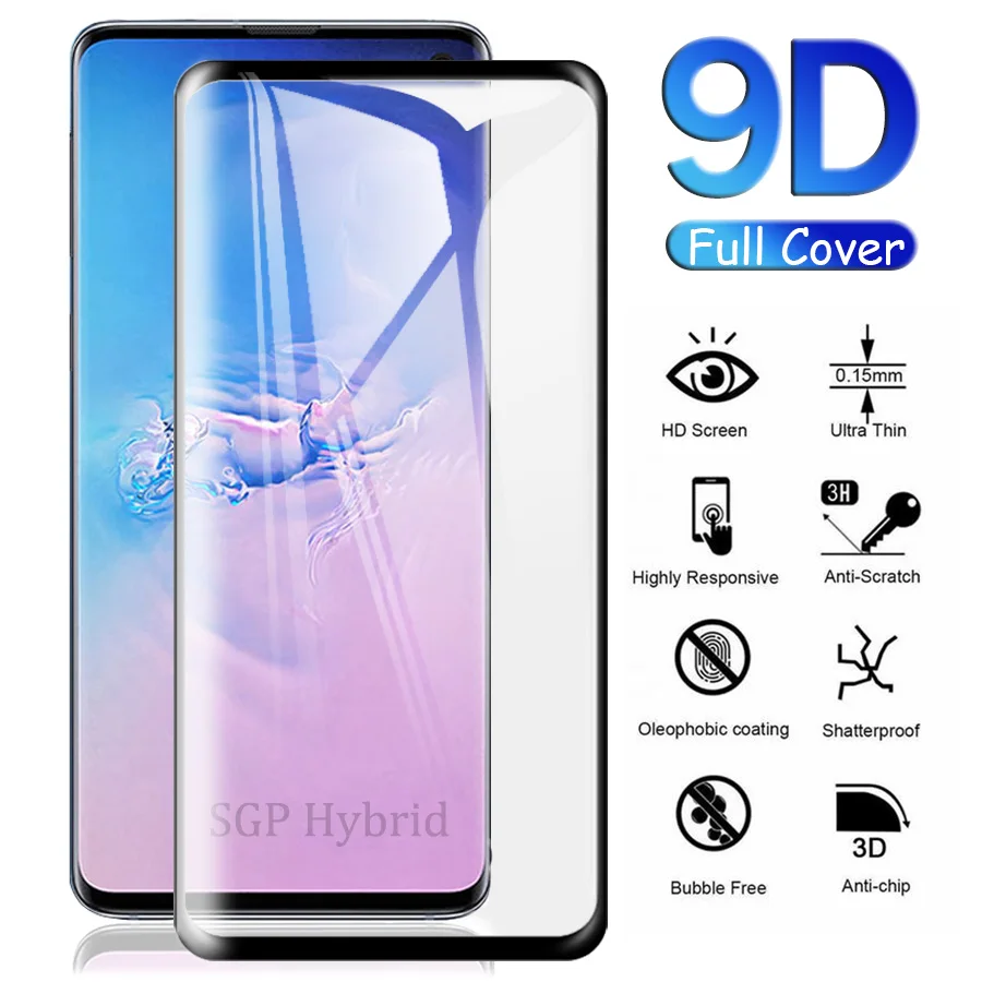 Защитное стекло 9D для Samsung galaxy s10 S10e S10plus пленка из закаленного стекла s 10 plus e