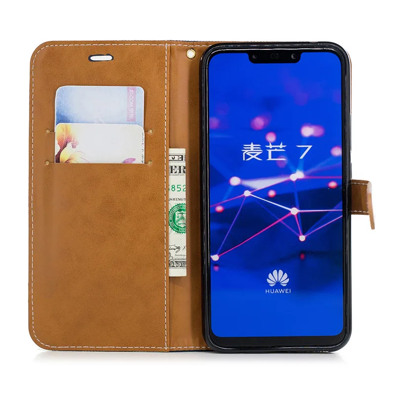Чехол для huawei P30Pro P20Lite кожаный флип бумажник чехол Mate20 20Pro 10 Lite P Smart 2019 P10 с рисунком