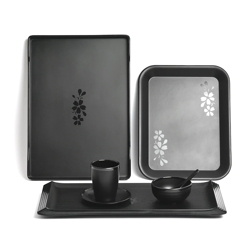 Nordic Style Plastic Dessert Serving Tray Tea Breakfast Bread Snack Plate Storage Plates Square Accessories Cosmetics Dish | Дом и сад