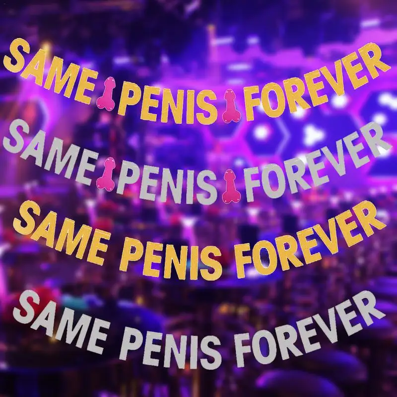 Одна вечеринка флаг девичник Вечеринка танец Свадьба такой же пенис навсегда