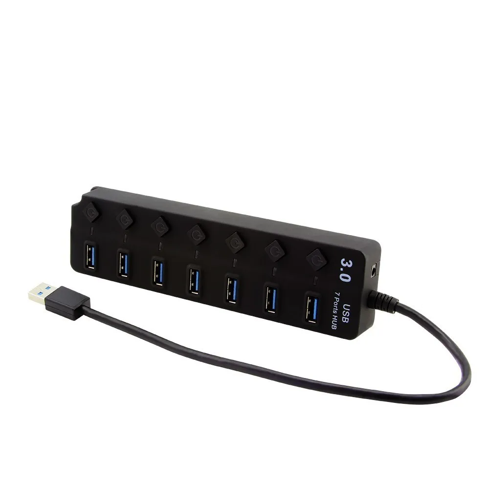 USB концентратор CHUYI 3 0 дюйма 7 портов 0|USB-хабы| |