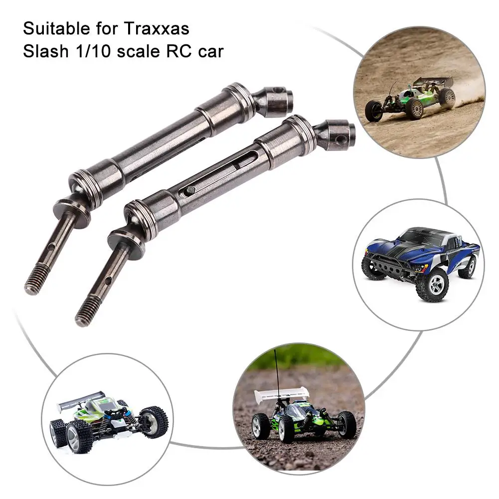 2 шт. металлический задний приводной вал для Traxxas Slash 1/10 короткий грузовик SLA017 SLA018