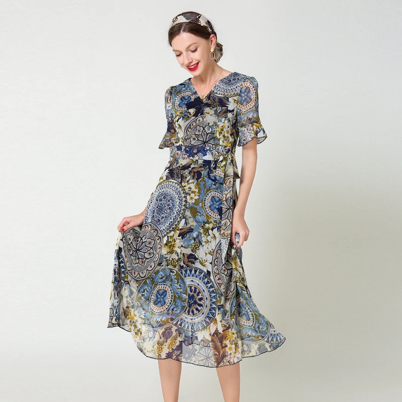 Богемное пляжное платье женское модельное элегантное Дамское Повседневное