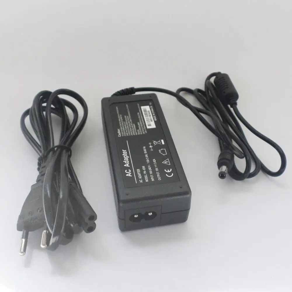 New 65W Laptop Charger AC Adapter For Toshiba PA3714U-1ACA PA3467U-1ACA PA3917U-1ACA L750D P2000 F25 19V 3.42A Power Supply Cord