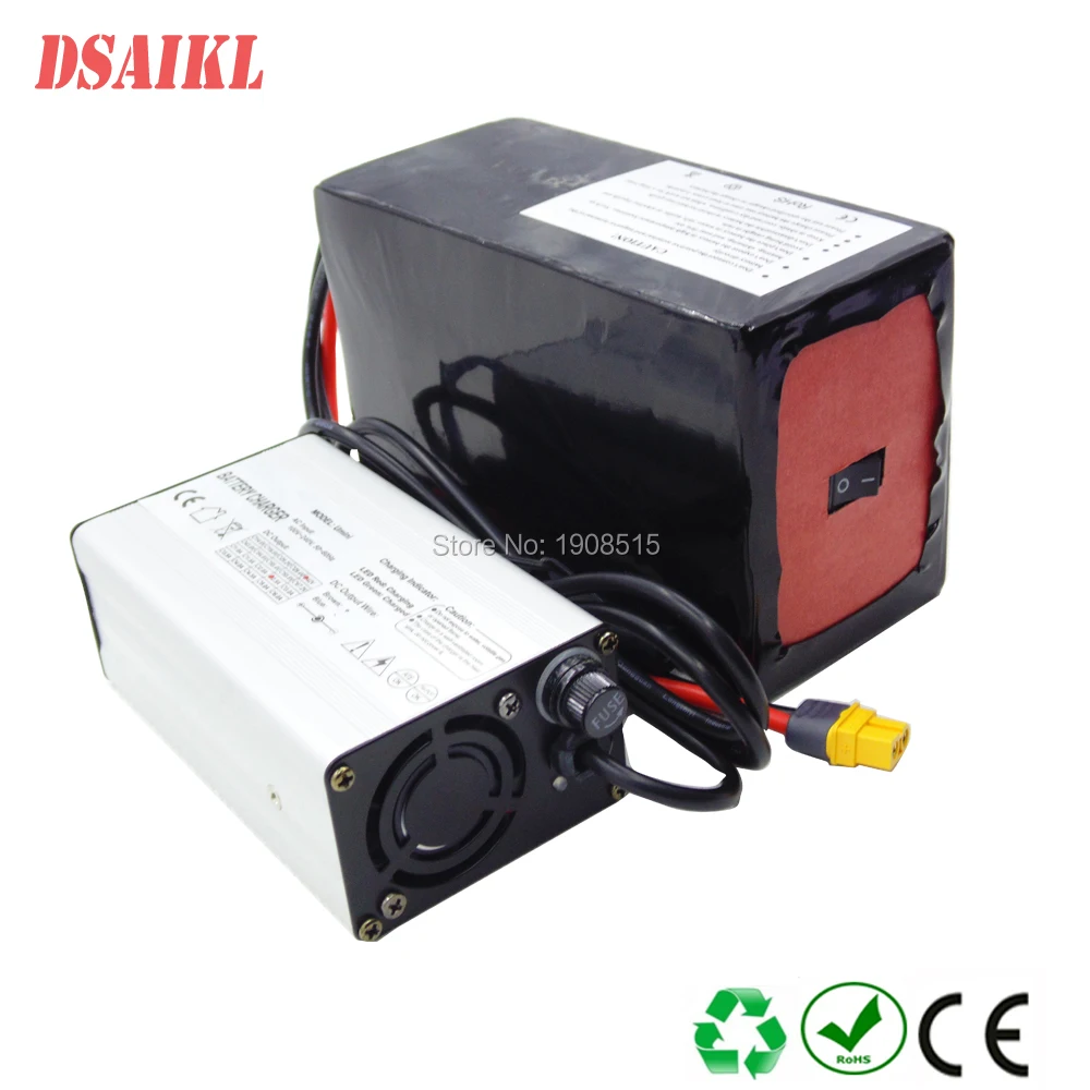 

EU US tax included 500W 750W 1000W Ebike battery pack 48V 30Ah escooter li-ion battery pack with charger