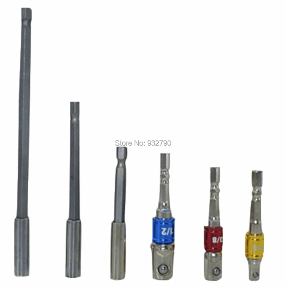 3 шт. удлинитель питания гнездо адаптер Гайка Отвертка 1/4 &quot3/8&quot 1/2 &quot+ магнитный