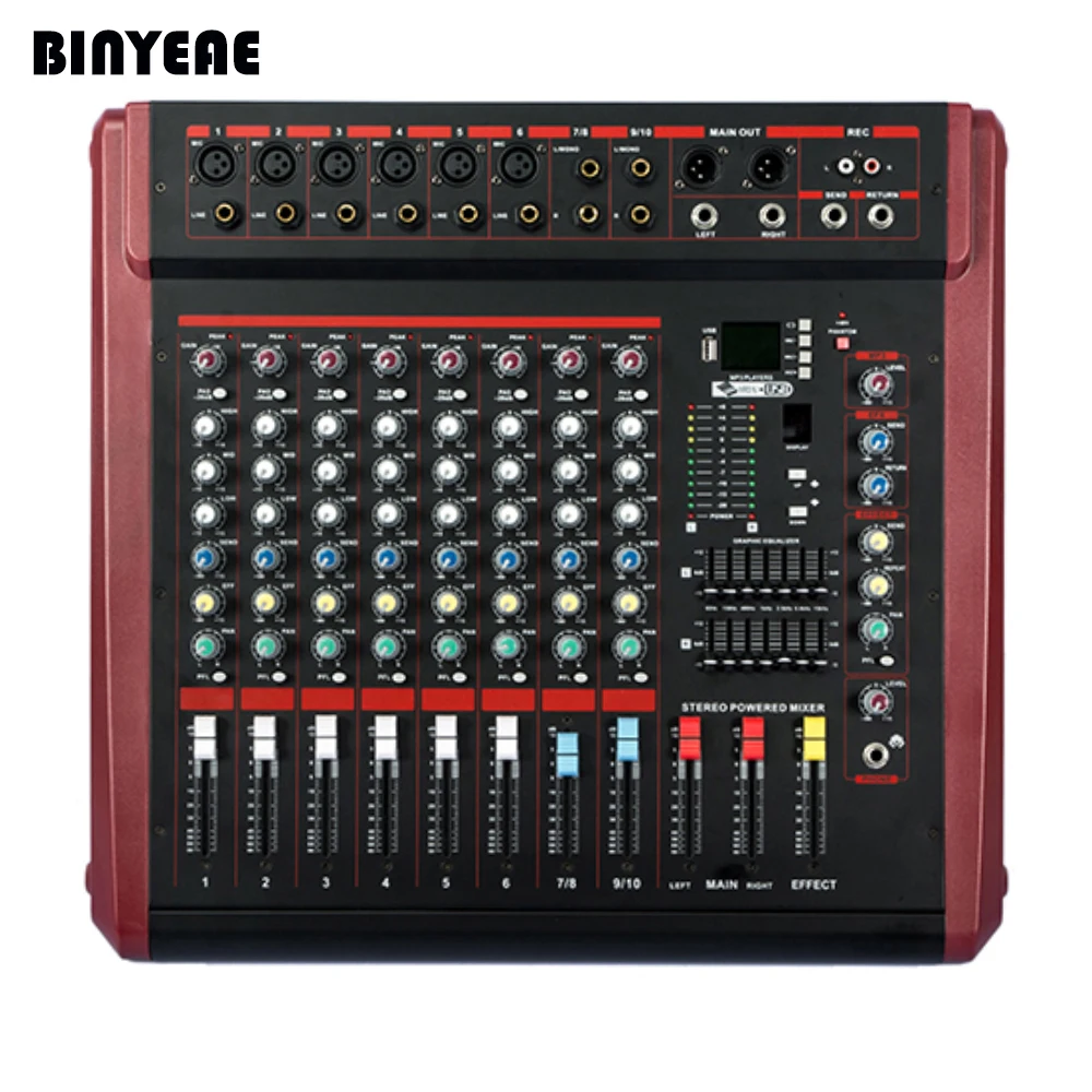700 Вт аудио Powermate микшер 10 усилитель каналов микшерная консоль MAX1000|amplifier mixing|amplifier