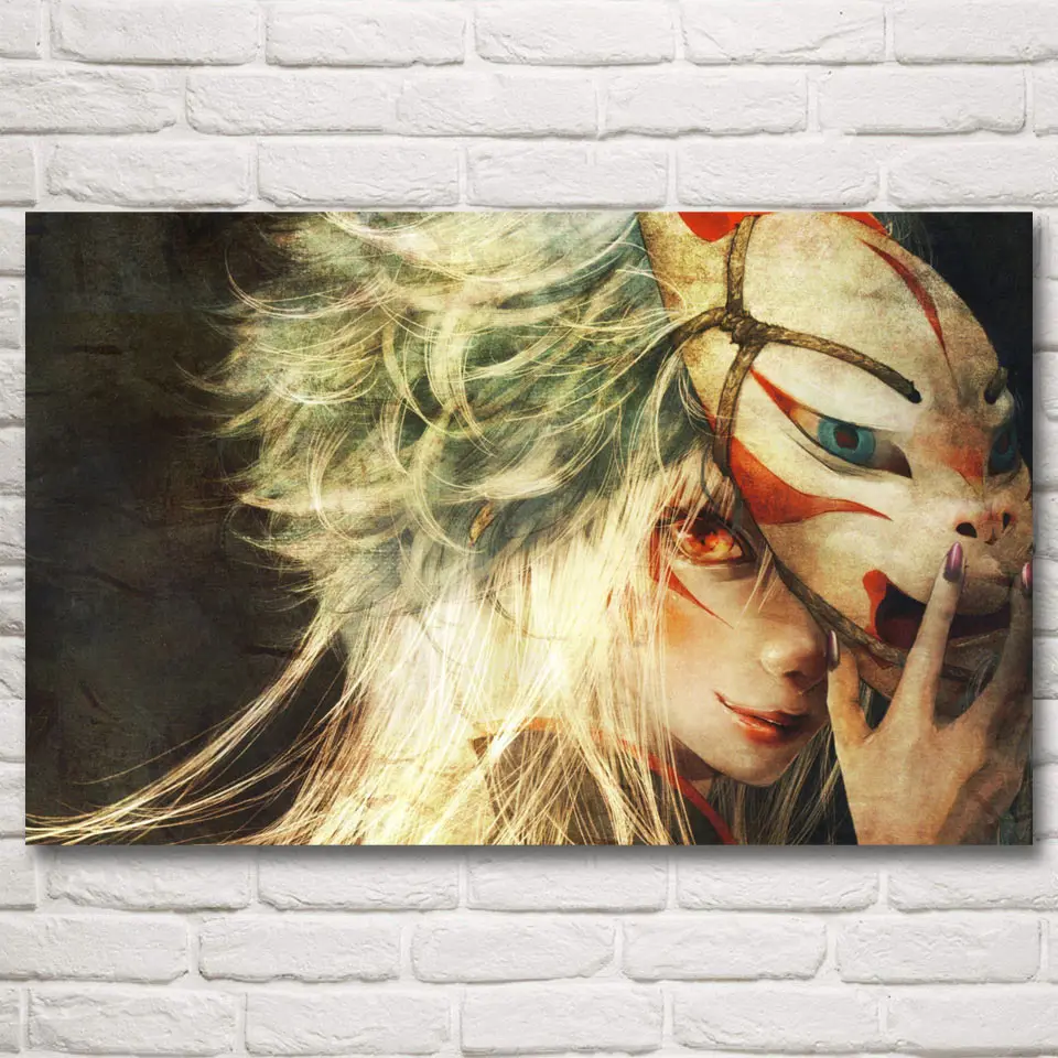 

1 Pieces Canvas Hayao Miyazaki Anime Princess Mononoke Forest Art Silk Posters and Prints Home Decor Wall Pictures For Living