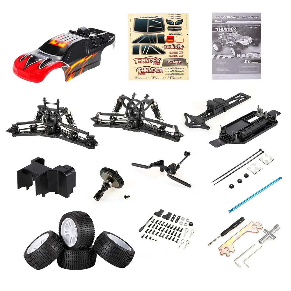 DIY набор для ZD Racing 9103 Thunder ZTX-10 4WD RC Car 1/10 электрический грузовик рама подвеска