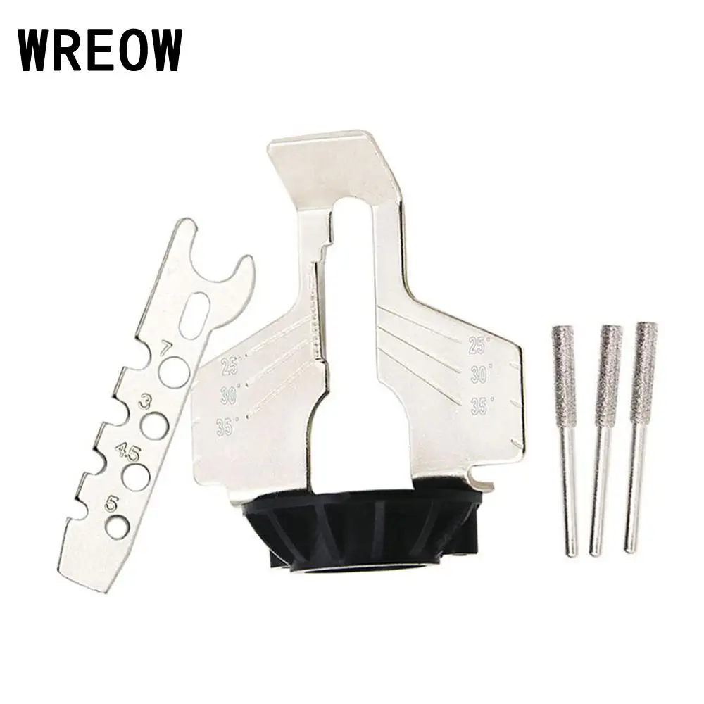 

3pc/set Saw Sharpening Attachment Sharpener Guide Drill Adapter for Rotary Tool Mini Drilling Power Power Tools Accessories