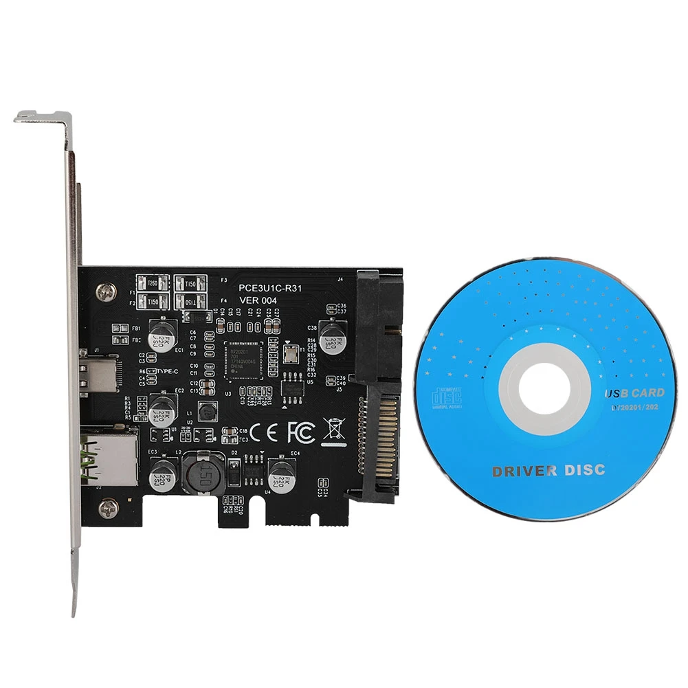 Новая карта расширения USB3.1 Type C 19PIN Передняя BC1 Быстрая зарядка + USB конвертера PCI