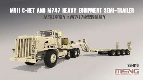 Грузовик для тяжелой техники Meng модель 1/35 M911 M747 (8 × 6) и полуприцепа использования