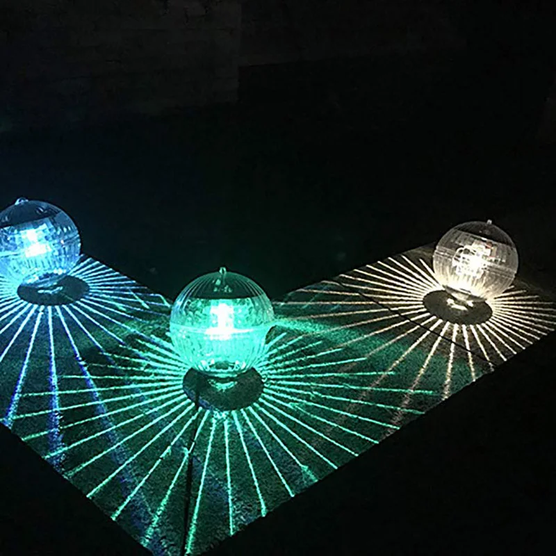 

Underwater Light Swimming Pool Led Light Waterproof 7 Color RGB Changing LED Floating Lights Solar Powered Fishing Pond Light