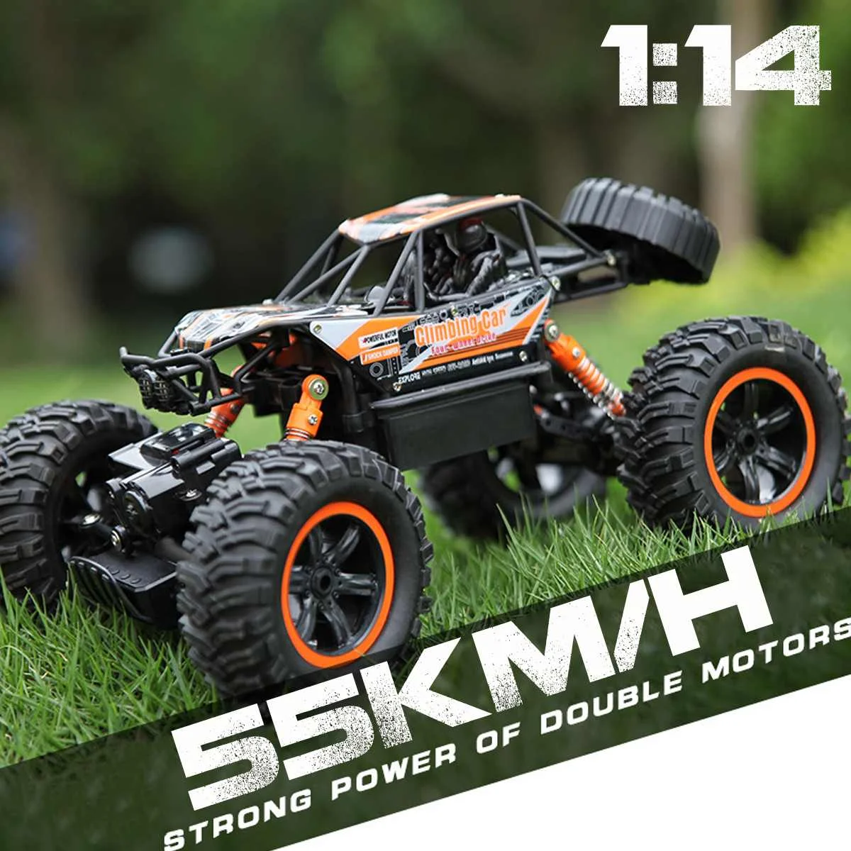 Радиоуправляемый автомобиль 2 4G 1:14 полноприводный масштаб Rock Crawler сверхзвуковой