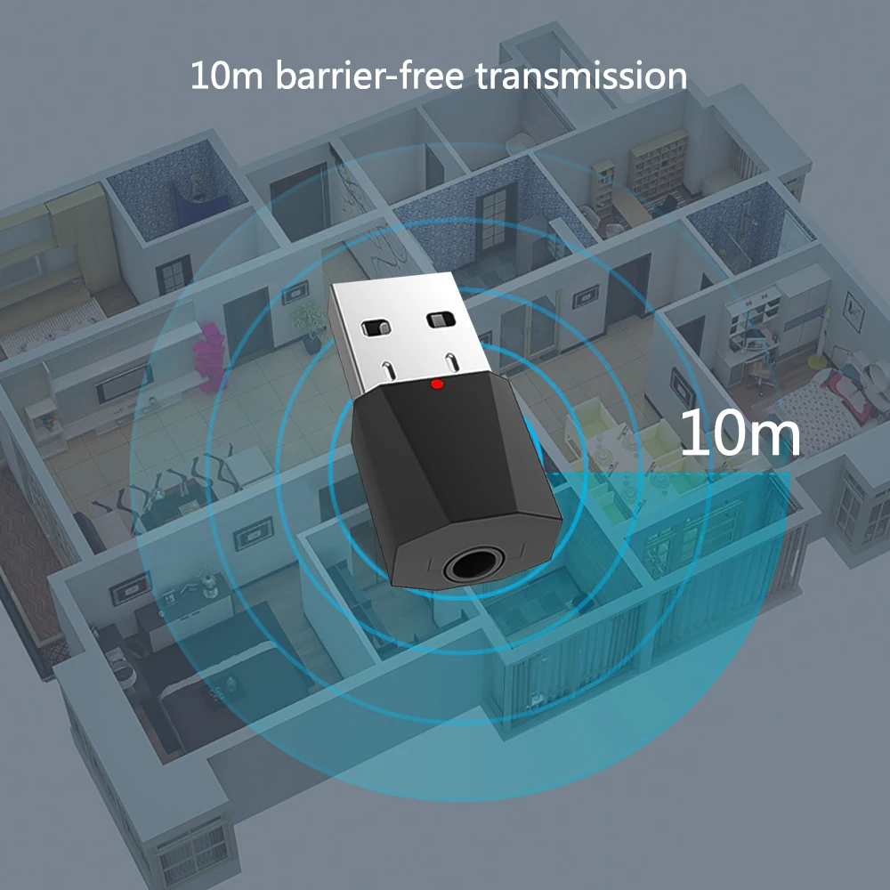 Мини Портативный USB беспроводной Bluetooth аудио приемник с 3 5 мм кабелем шнур для