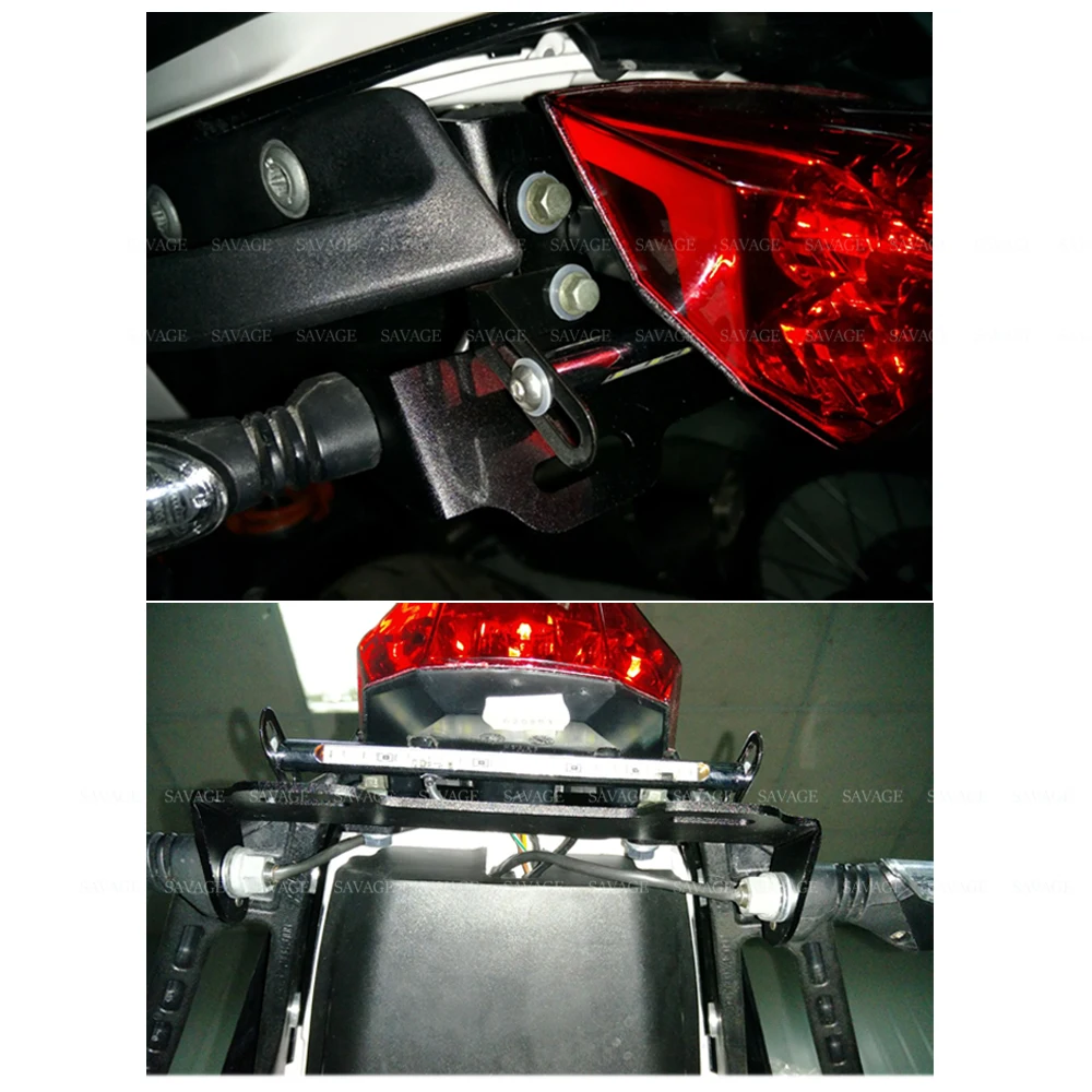 Держатель номерного знака Светодиодная лампа для KTM 690 DUKE/R 2012 13 14 15 16 2017 мотоцикл