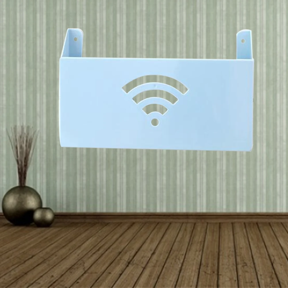 Ящик для хранения роутера полый креативный настенный подвесной Wi Fi светлый Кот