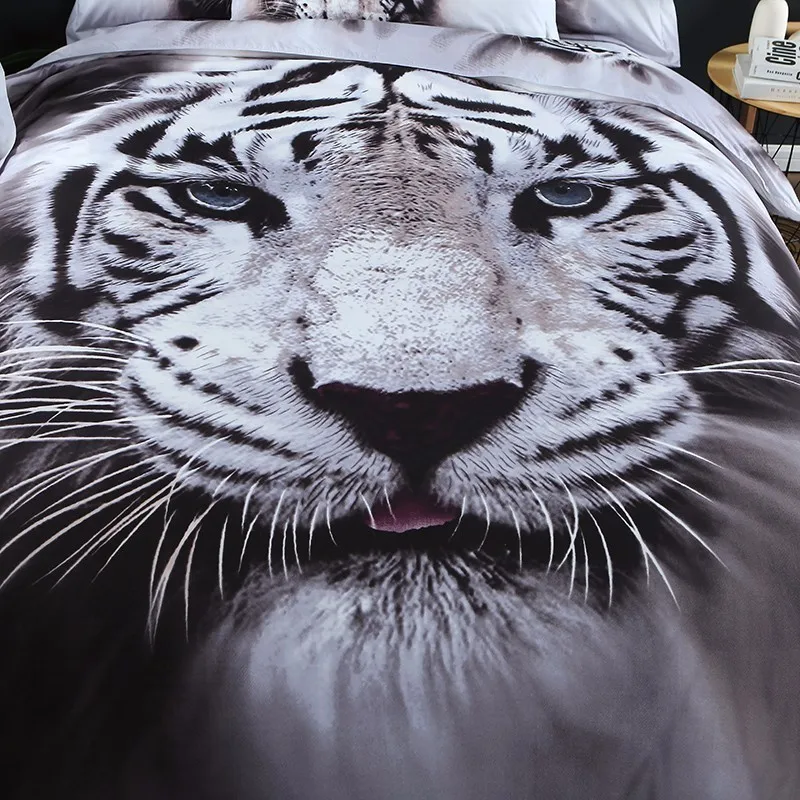 Домашний текстиль Jeefttby постельное белье с 3D рисунком животного пододеяльник