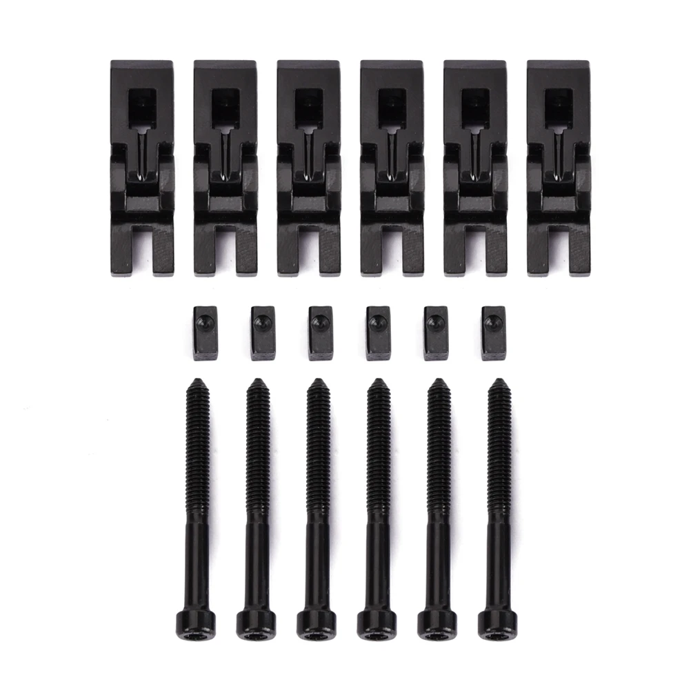 6 шт./упак. двойные фиксирующие седла для гитары Floyd Rose Tremolo Bridge с винтами