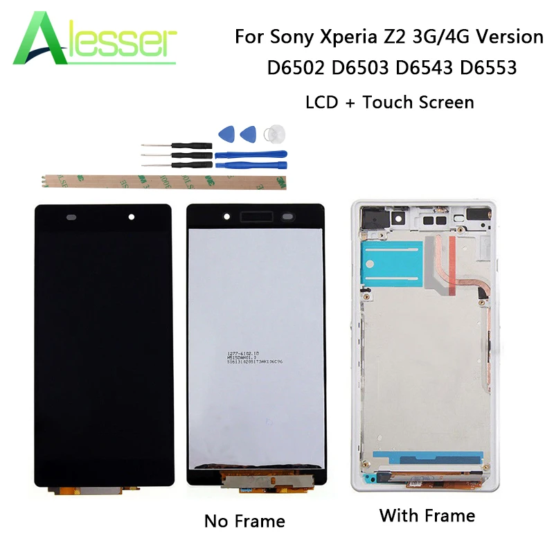 Alesser для sony Xperia Z2 3g D6502 D6503 D6543 ЖК-дисплей + сенсорный экран дигитайзер 4G D6553